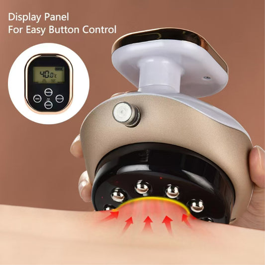 Electric Meridian Massage Brush with Heating Function