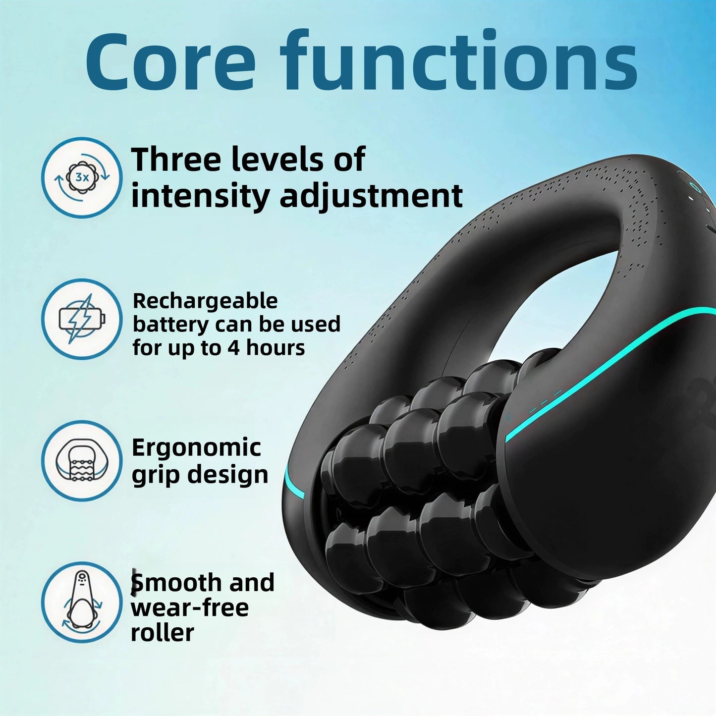 BodyRoll Pro™ – Handmassagegerät mit Muskelrollen
