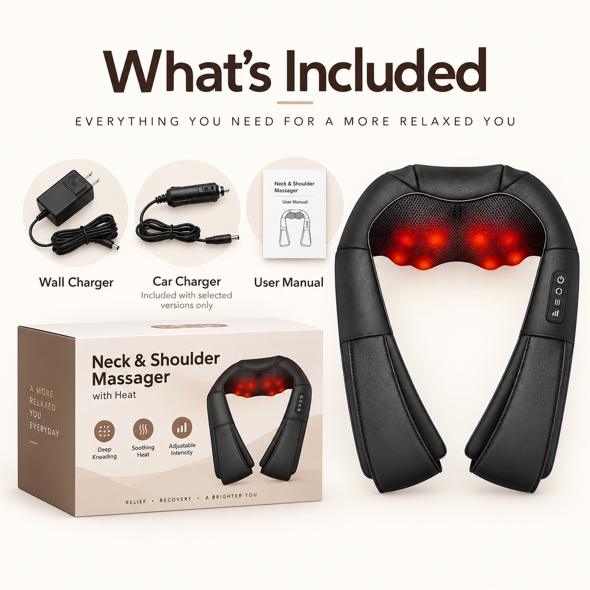 TheraNeck™ – Heated Neck & Shoulder Kneading Massager