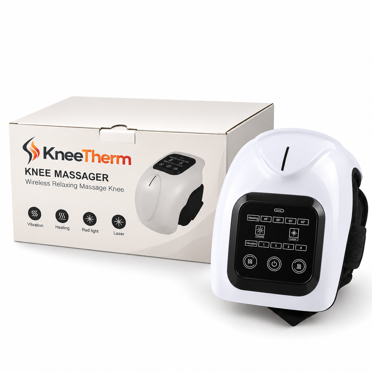 KneeTherm™ Knie-Massagegerät mit Wärme & Vibration