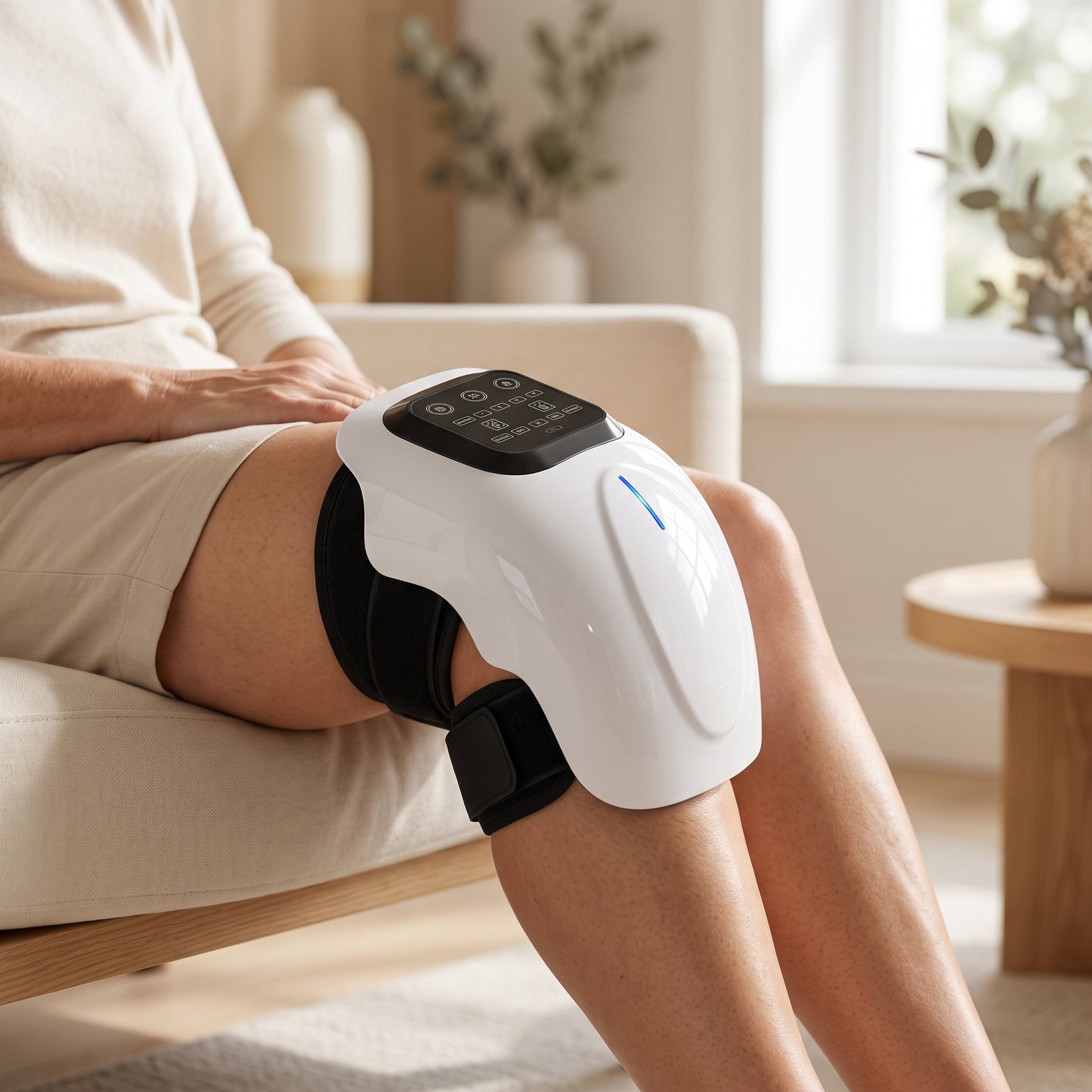 KneeTherm™ Knie-Massagegerät mit Wärme & Vibration