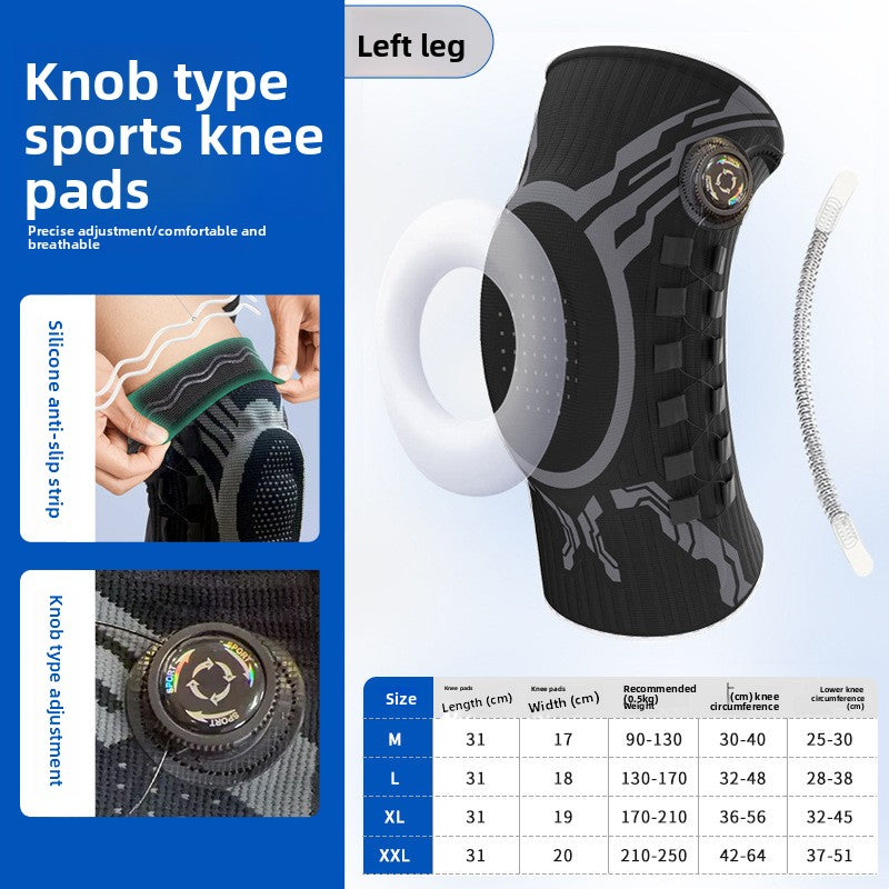 Adjustable Rotating Button Knee Support Brace